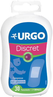 Image Urgo - Pansements Discret - Transparent et ultra-fin  - 2 formats - 30 pansements